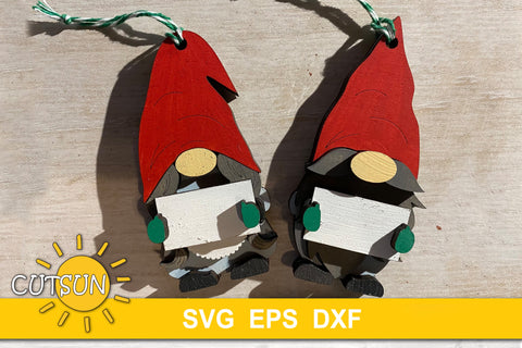 Gnomes Christmas Ornaments SVG bundle SVG CutsunSVG 