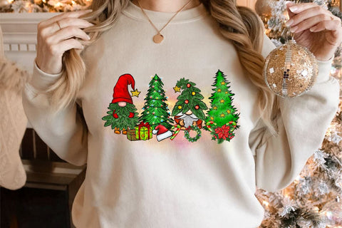 Gnomes Christmas Tree Sublimation Design Sublimation LAM HOANG THUY 