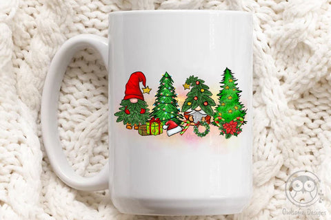 Gnomes Christmas Tree Sublimation Design Sublimation LAM HOANG THUY 