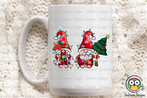 Gnomes Couple Christmas PNG Sublimation Sublimation Owlsome.Designs 