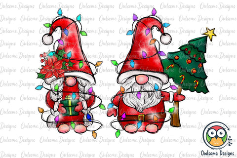 Gnomes Couple Christmas PNG Sublimation Sublimation Owlsome.Designs 