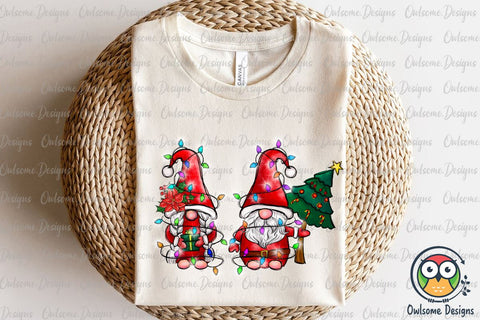 Gnomes Couple Christmas PNG Sublimation Sublimation Owlsome.Designs 