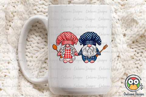 Gnomes Couple Cooking PNG Sublimation Sublimation Owlsome.Designs 