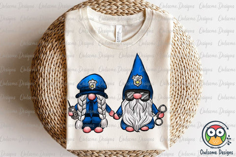 Gnomes Couple Love Police PNG Sublimation Sublimation Owlsome.Designs 