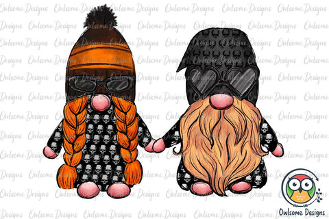 Gnomes Couple Love Rider PNG Sublimation Sublimation Owlsome.Designs 