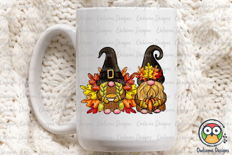 Gnomes Couple Love Thanksgiving PNG Sublimation Sublimation Owlsome.Designs 