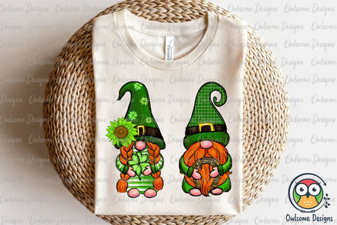Gnomes Couple Patrick Day PNG Sublimation Sublimation Owlsome.Designs 