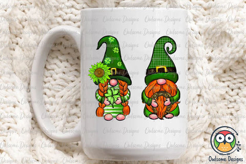 Gnomes Couple Patrick Day PNG Sublimation Sublimation Owlsome.Designs 