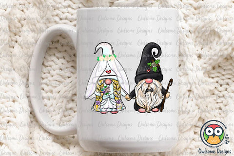 Gnomes Couple Wedding PNG Sublimation Sublimation Owlsome.Designs 
