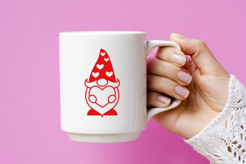 gnomes heart valentine, love gnomes , monogram SVG dadan_pm 