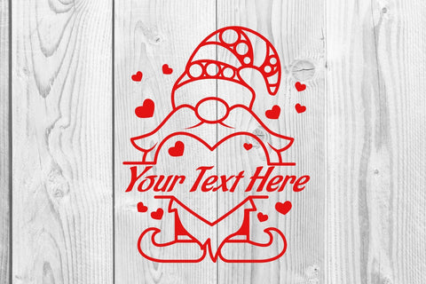 gnomes heart valentine, love gnomes , monogram SVG dadan_pm 
