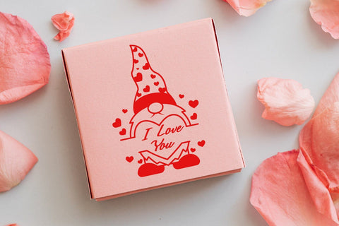 gnomes heart valentine, love gnomes , monogram SVG dadan_pm 