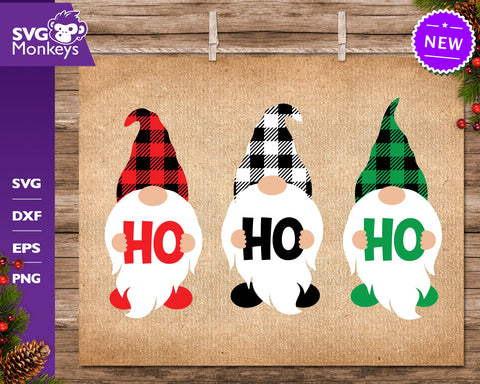 Gnomes Ho Ho Ho Svg, Christmas Gnome Svg, Gnomes Svg SVG SvgMonkeys 