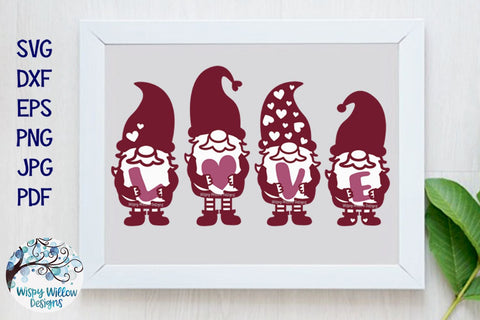 Gnomes Love SVG SVG Wispy Willow Designs 