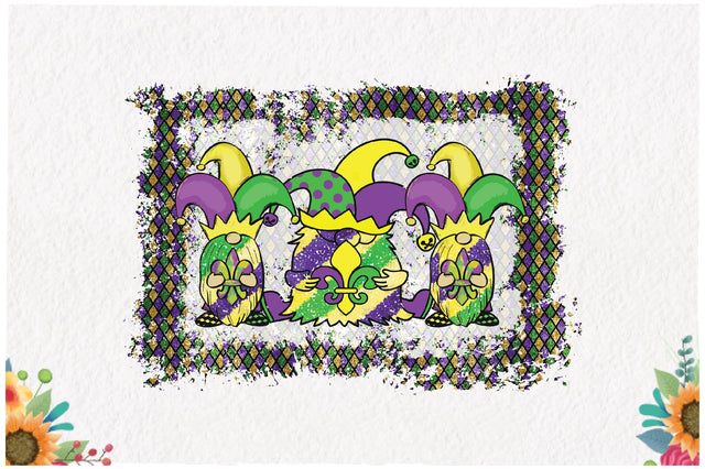 Gnomes Mardi Gras Sublimation Sublimation Jagonath Roy 