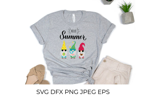 Gnomes on the beach SVG. Hello summer SVG LaBelezoka 