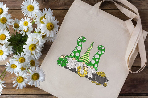 Gnomes Patrick's Day embroidery design. SVG ArtEMByNatalia 