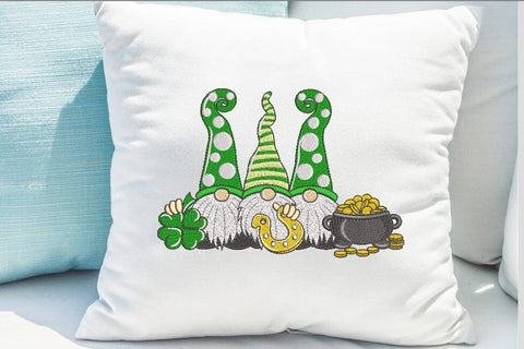 Gnomes Patrick's Day embroidery design. SVG ArtEMByNatalia 