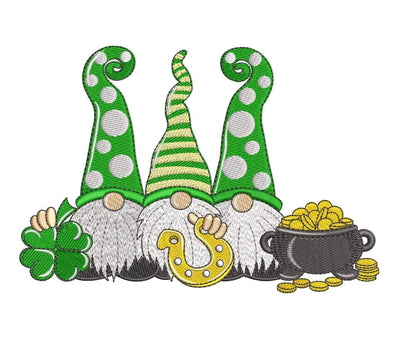 Gnomes Patrick's Day embroidery design. SVG ArtEMByNatalia 