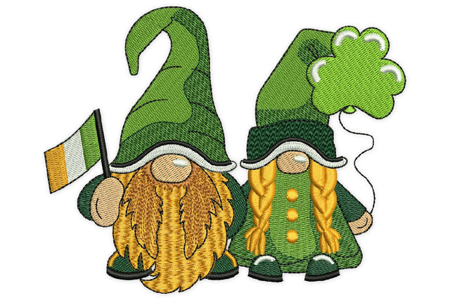 Gnomes Patricks Day Embroidery Designs, Shamrock Embroidery Design Embroidery/Applique DESIGNS NextEmbroidery 