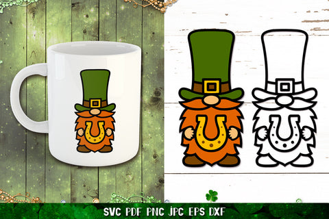 Gnomes St. Patricks Day,Happy St. Patrick's Day,Gnome Clover SVG goodfox86 