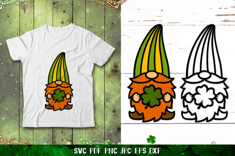 Gnomes St. Patricks Day,Happy St. Patrick's Day,Gnome Clover SVG goodfox86 
