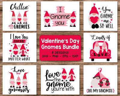 Gnomes Valentine's Bundle Svg, Valentine's Day svg, Gnomes Svg SVG SvgMonkeys 