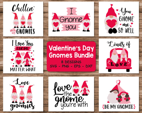 Gnomes Valentine's Bundle Svg, Valentine's Day svg, Gnomes Svg SVG SvgMonkeys 