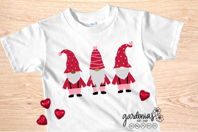 Gnomes Valentine's Day SVG SVG Gardenias Art Shop 