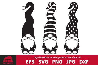 Gnomes - Winter Christmas Quote SVG Cutting File Bundle SVG Bow Wow Creative 