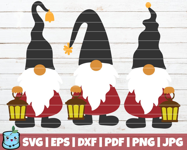 Gnomes With Lamps SVG MintyMarshmallows 