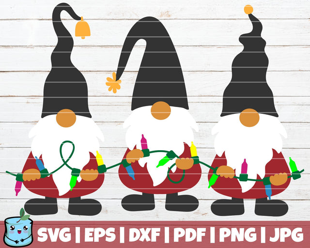 Gnomes With Lights SVG MintyMarshmallows 