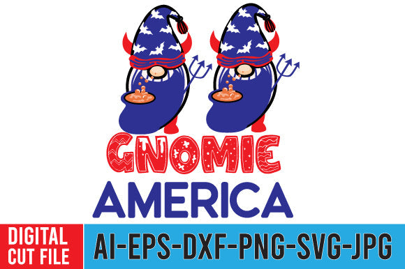 Gnomie America SVG Cut File SVG BlackCatsMedia 