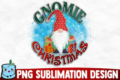 Gnomie Christmas Sublimation Design Sublimation MintyMarshmallows 