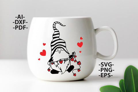 Gnomie hold clover Svg | St Patricks Day SVG | Gnomie Svg | Gnomie mug | Gnomie tshirt | Silhouette Cameo,Cricut files SVG 1uniqueminute 