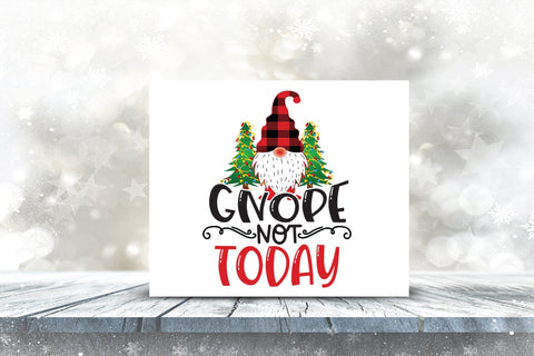 Gnope Not Today | Christmas Gnome Sublimation Sublimation CraftLabSVG 