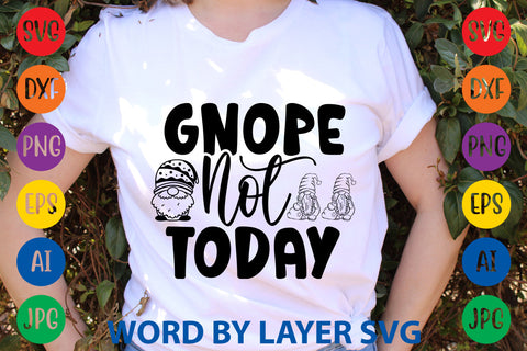 Gnope Not Today, Gnome svg cut file SVG Rafiqul20606 