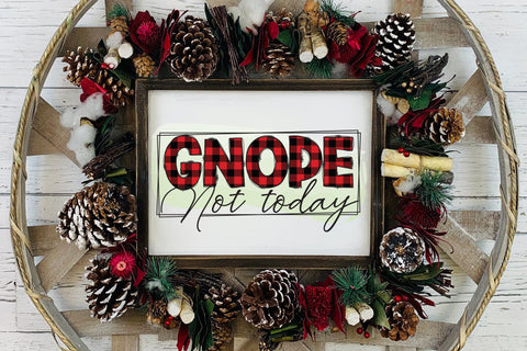 Gnope Not Today PNG, Christmas Gnome Sublimation Sublimation CraftLabSVG 