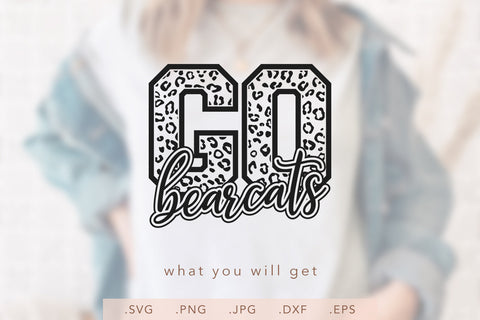 Go Bearcats Leopard SVG DXF JPG PNG EPS SVG Nanda Bayu 