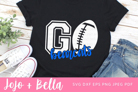 Go Bearcats Svg, Bearcats Football Svg, Football Svg, SVG T-shirt designs, Bearcats Mascot Svg, Cheerleader Svg, Bearcats Shirt Svg, Svg Files For Cricut, Sublimation Designs Downloads SVG Jojo&Bella 