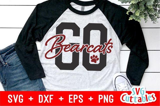 Go Bearcats SVG Svg Cuttables 