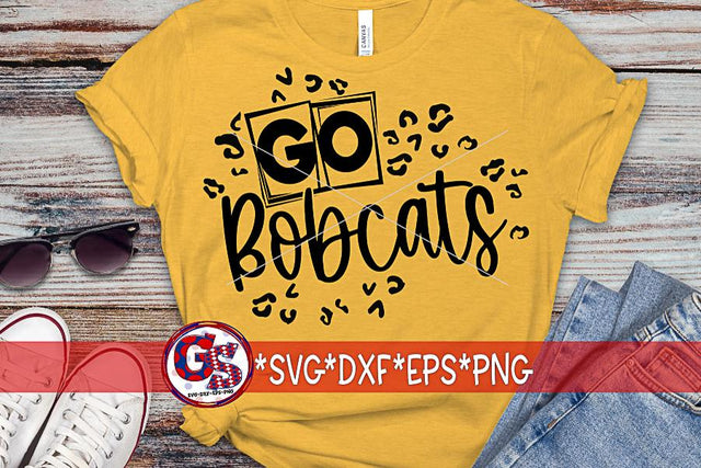 Go Bobcats Leopard Print SVG DXF EPS PNG SVG Greedy Stitches 