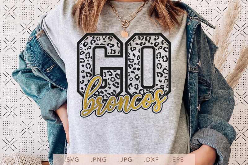 Go Broncos Leopard SVG DXF JPG PNG EPS SVG Nanda Bayu 