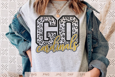 Go Cardinals Leopard SVG DXF JPG PNG EPS SVG Nanda Bayu 