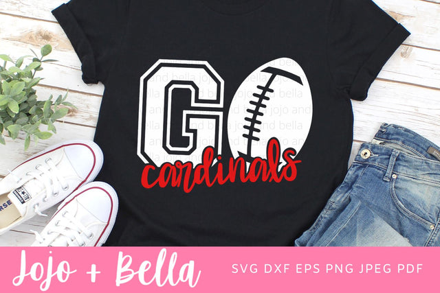 Go Cardinals Svg, Cardinals Football Svg, Football Svg, Football Svg, SVG T-shirt designs, Cardinals Mascot Svg, Cheerleader Svg, Cardinals Shirt Svg, Svg Files For Cricut, Sublimation Designs Downloads SVG Jojo&Bella 