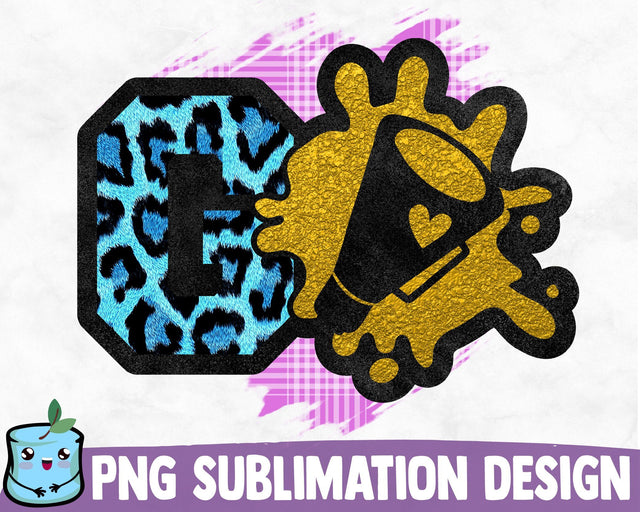 Go Cheer Sublimation Design Sublimation MintyMarshmallows 