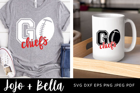 Go Chiefs Svg, Chiefs Football Svg, Football Svg, Football Svg, SVG T-shirt designs, Chiefs Mascot Svg, Cheerleader Svg, Chiefs Shirt Svg, Svg Files For Cricut, Sublimation Designs Downloads SVG Jojo&Bella 