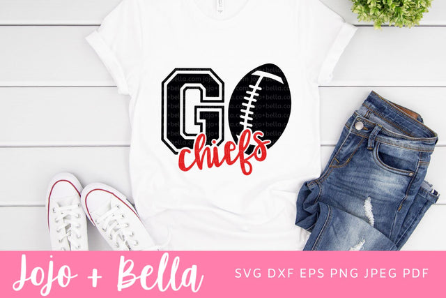 Go Chiefs Svg, Chiefs Football Svg, Football Svg, Football Svg, SVG T-shirt designs, Chiefs Mascot Svg, Cheerleader Svg, Chiefs Shirt Svg, Svg Files For Cricut, Sublimation Designs Downloads SVG Jojo&Bella 