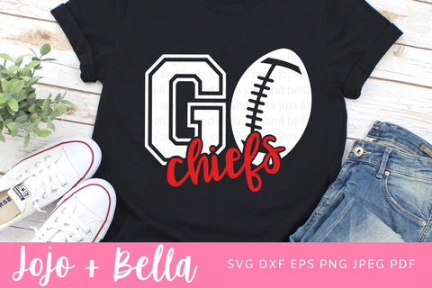 Go Chiefs Svg, Chiefs Football Svg, Football Svg, Football Svg, SVG T-shirt designs, Chiefs Mascot Svg, Cheerleader Svg, Chiefs Shirt Svg, Svg Files For Cricut, Sublimation Designs Downloads SVG Jojo&Bella 