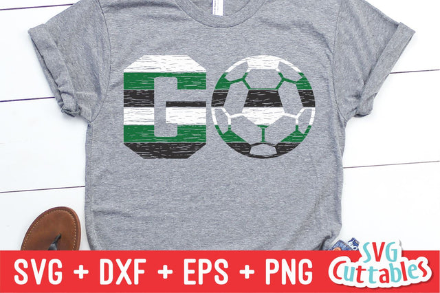 GO Distressed Soccer Ball SVG Svg Cuttables 
